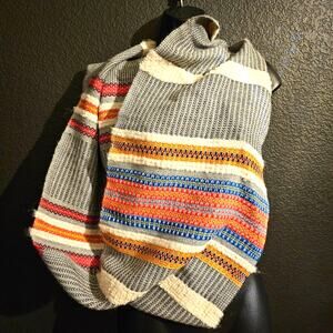 Infinity Scarf Artistan Made in Peru Alpaca Multi Colored Unisex